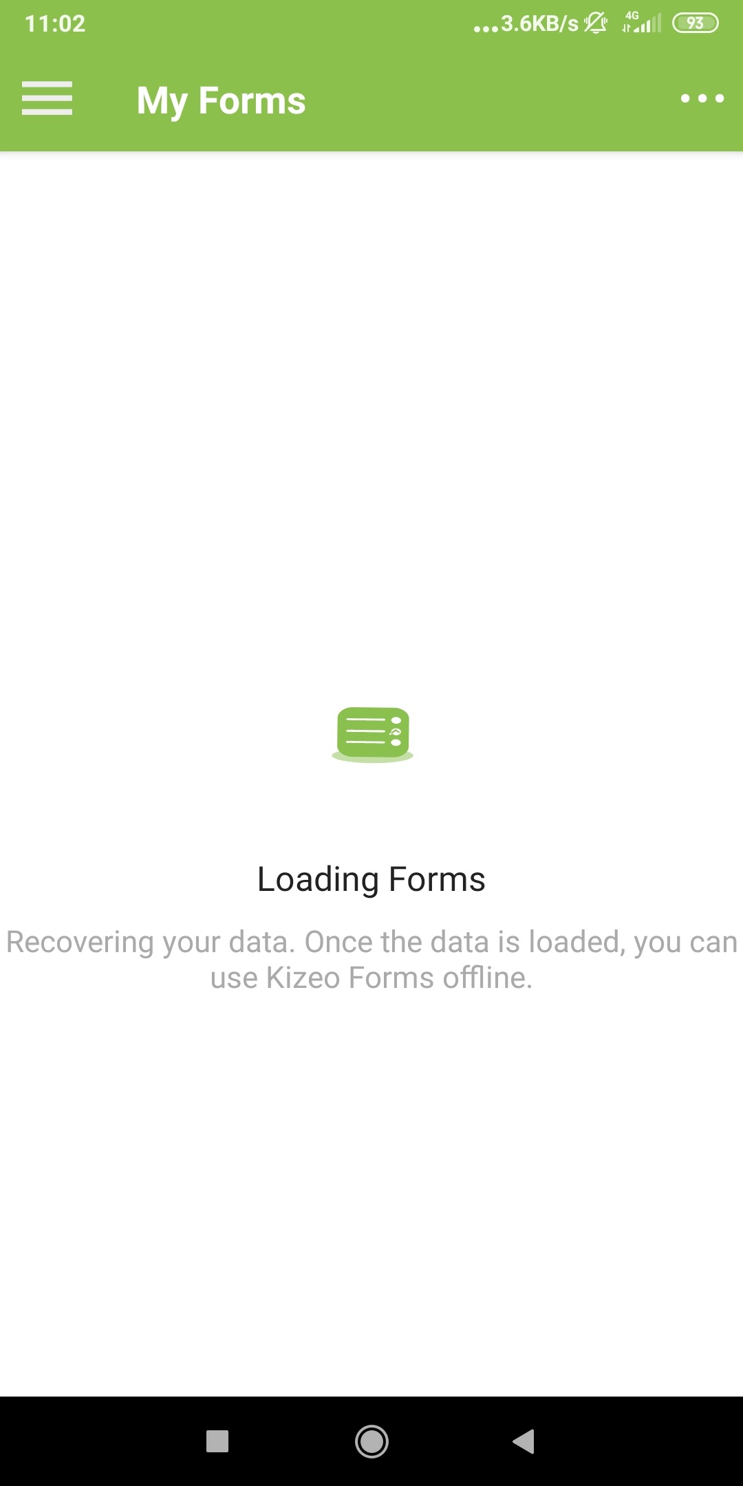 durant votre première connexion l’application va télécharger toutes vos listes externes et vos formulaires durant votre première connexion l’application va télécharger toutes vos listes externes et vos formulaires