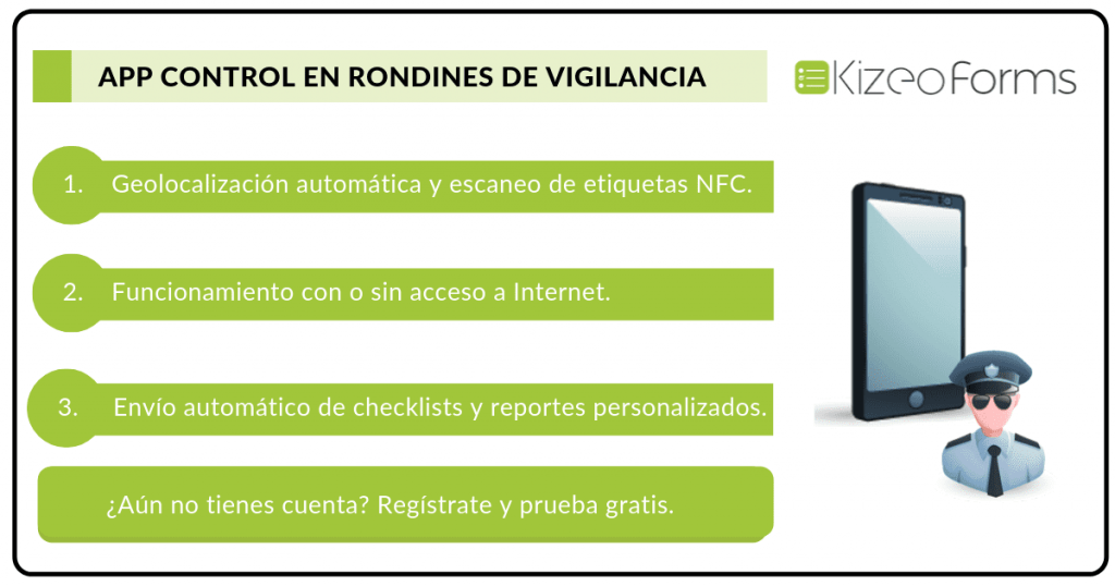 control en rondines de vigilancia