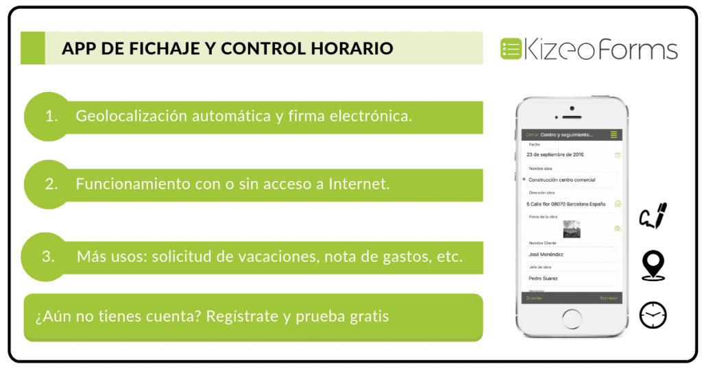 registrar las horas de trabajo